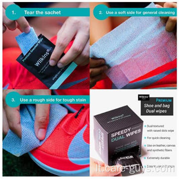 Batų priežiūros sportbačių drėgnos servetėlės/batų valymas šlapi audiniai